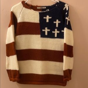 *SOLD* U.S.A. flag sweater, like new, by Miia